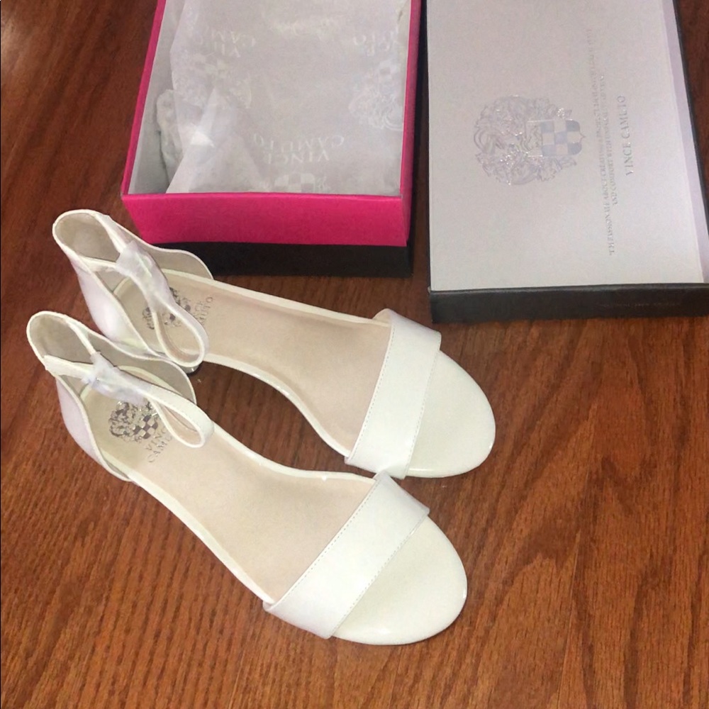 NEW white heels